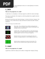 Solid: What Are The Properties of A Solid?