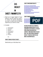 Everything Is Radio - A Podcast Instruction Sheet/manifesto