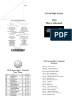 2010 Carmel High School Mens Volleyball