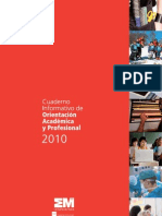 Cuaderno Informativo de Orientación Académica y Profesional 2010 - Comunidad de Madrid