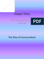 Chapter Thirty: The Conservative Resurgence 1980-2005