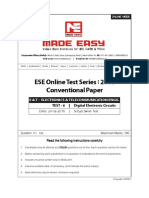 MadeEasy ESE Conventional Paper For Digital Electronics