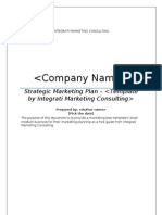 Strategic Marketing Plan - Template