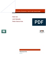 Keke Sun Jordi Sebastià Pedro García Ares: Monetary Economics: Cash/Credit Goods Model