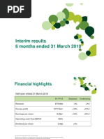 Sage H1 2010 Earnings