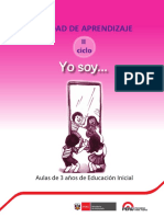 Unidad de Aprendizaje "Yo Soy" - 3 Años