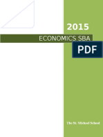 Economics Sba Guideline