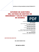 Informe Auditoria SST 2016 - S.M.R.L. Romanato