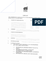 DTI Complaint Form