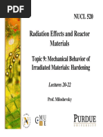 Radiation Effects and Reactor Materials Materials: NUCL 520 NUCL 520