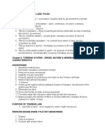 Modes of Acquiring Land Titles