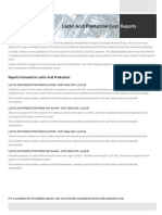 Feasibility Study of Lactic Acid Production