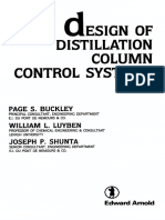 Design of Distillation Column Control Systems