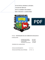 Informe de Laboratorio 1 - Propiedades de Compuestos Organicos