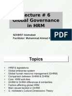 Lecture 6 Global Governance in HRM