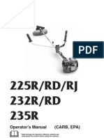 Husqvarna 225RJ Trimmer Manual