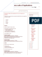 Migrating Web ADI Template From One Instance To Another - Oracle Ebusiness Suite of Applications