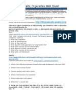 Plant and Animal Cell Webquest