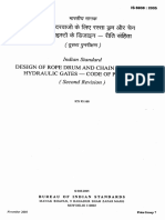 IS 6938 (2005) - Design of Rope Drum and Chain Hoists For Hydraulic Gates - Code of Practice