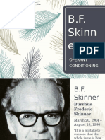 BF Skinner and Operant Conditioning