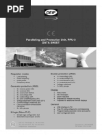 Paralleling and Protection Unit, PPU-3 Data Sheet Paralleling and Protection Unit, PPU-3 Data Sheet