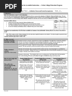 Lesson Planning Form For Accessible Instruction - Calvin College Education Program