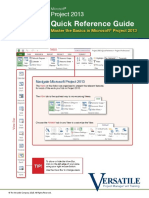 Microsoft Project Quick Reference Guide