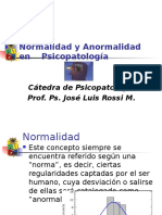 Normalidad y Anormalidad, Rossi