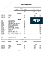 Analisis de Precios Unitarios COMPLETOS