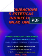 Restauracionesindirectastipoinlay, Onlay - Actualización 2011