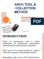 Research Tool & Data Collection Method: DR - Lokesha M.U