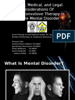 Ethical, Medical, and Legal Considerations of Electroconvulsive Therapy in Severe Mental Disorder