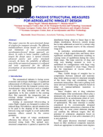 Active and Passive Structural Measures For Aeroelastic Winglet Design