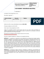 SST-DOC-005 - Reglamento de Higiene y Seguridad Industrial