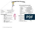 Simple Present Tense: Use The Correct Form of The Verbs in Brackets