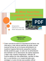 Proyecto Creando Conciencia, Los Minihuertos