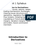 Introduction To Derivatives