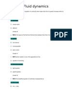 Fluid Dynamics-MCQ's