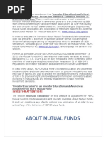 About Mutual Funds