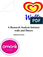 Reserch Analysis Between Wall's & Omore Ice Cream By:mian Shahnnawaz