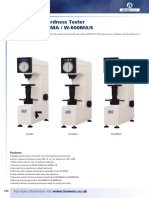 Testing: CV Rockwell Hardness Tester W-600A / W-600MA / W-600MA/S