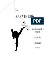 Recorder Karate Kids Unit Plan