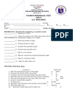 4th Periodical Test - CHS9