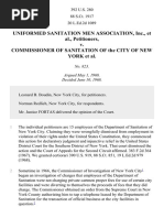 SANITATION MEN ASSN., INC. v. Sanitation Comm'r., 392 U.S. 280 (1968)