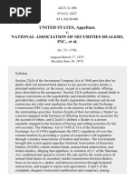 United States v. National Assn. Securities Dealers, 422 U.S. 694 (1975)