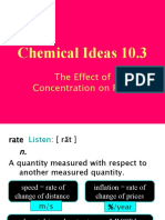 Chemical Ideas 10.3: The Effect of Concentration On Rate