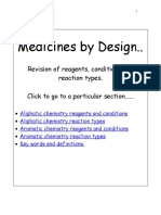 Medicines by Design..: Revision of Reagents, Conditions and Reaction Types. Click To Go To A Particular Section