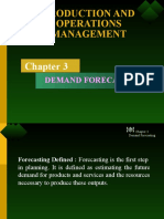 Production and Operations Management: Demand Forecasting