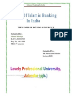 Term Paper of Banking & Insurance: Islamic Banking in India