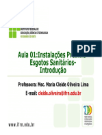 Aula 1 - Sistemas Prediais de Esgoto - Introducao PDF